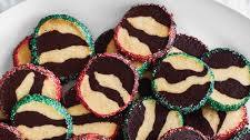 Zebra-Striped Shortbread Cookies