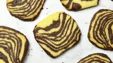 Zebra-Stripped Shortbread Cookies