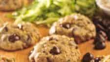 Zucchini-Oat Dark Chocolate Chip Cookies