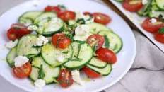 Zucchini Salad with Feta and Tomatoes