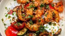 30 Minute Greek Shrimp Bowls