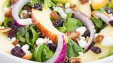 Apple Cranberry Pecan Salad with Honey Cider Vinaigrette