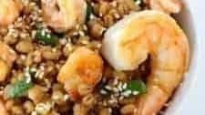 Asian Shrimp Barley Bowl