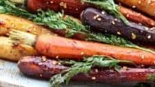 Asian-Spiced Roasted Rainbow Carrots
