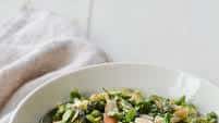 Asparagus Salad with Almonds & Ginger-Sesame Vinaigrette