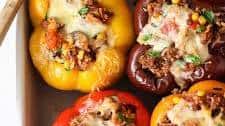 BEST Stuffed Bell Peppers with Ground Beef