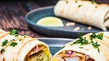 Baja Shrimp Burrito with Chipotle Crema
