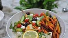 Baked Cod in Lemony White Wine Sauce with Roasted Root Vegetables