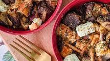 Baked Mushrooms And Feta