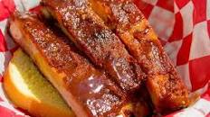 Barbecue: Pineapple-Braised Ribs with Honey-Garlic Tomato Glaze Recipe