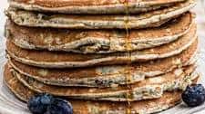 Blueberry Blue Cornmeal Pancakes