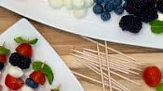 Blueberry Caprese Skewers