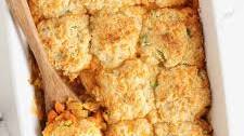 Buffalo Chicken Biscuit Bake