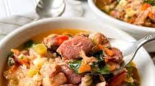 Cajun Chicken Barley Vegetable Soup