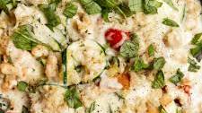 Caprese Zucchini and Quinoa Skillet with Chicken