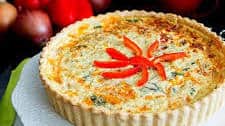 Caramelized Onions Roasted Red Peppers Quiche