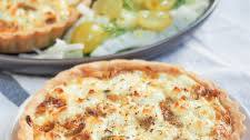 Caramelized onion and goat cheese tart