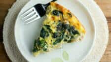 Cheesy Chicken Spinach Oven Frittata