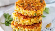 Cheesy Corn Fritters