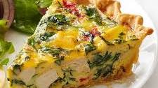 Chicken-Spinach Quiche
