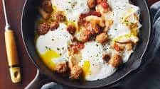 Chicken and Eggs Breakfast Skillet