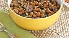 Chickpea, Spinach and Mushroom Sauté