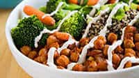 Chickpea and Broccoli Bowl with Tahini Sauce