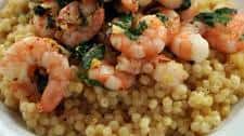 Chili, Lemon, and Basil Shrimp with Israeli Couscous