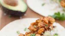 Chipotle Shrimp Burritos with Simple Avocado Crema