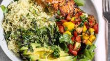 Cilantro Lime Salmon and Couscous Salad bowl – AFROVITALITYEATS