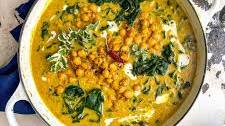 Coconut Chickpea Stew with Spinach & Turmeric