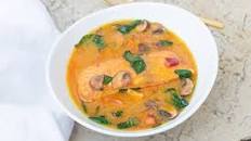 Coconut "Thai Curry" Soup with Salmon