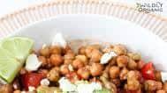 Cold Chickpea Salad with Tangy Lime Vinaigrette
