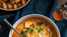 Creamy Chicken Paprikash Soup with Gnocchi