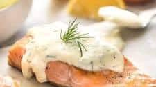 Creamy Dill Sauce with Salmon or Trout