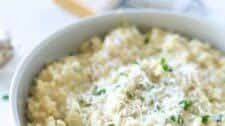 Creamy Garlic Parmesan Risotto
