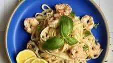 Creamy Lemon Basil Shrimp Pasta