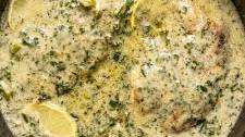 Creamy Lemon Garlic Herb Tilapia
