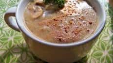 Creamy Spiced Mushroom Soup (Low Fat and Vegan)