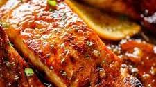 Crispy Honey Orange Glazed Salmon