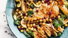 Cumin Roasted Chickpea Chicken Bowls