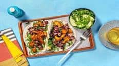 Cumin Spiced Chicken Tacos with zesty apple salad