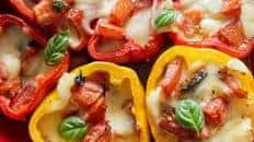 Double Cheese Baked Stuffed Peppers