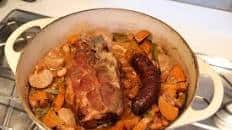 Duo of slow-cooked pork