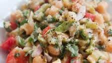 Easy Chickpea Zucchini Salad