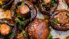 Easy Roasted Mushrooms with Garlic and Soy Sauce - Vegan and Low Carb