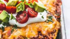 Enchilada Quinoa Stuffed Zucchini