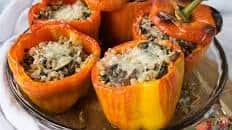 Farro Stuffed Peppers