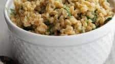 Farro with Spinach, Garlic and Asiago
