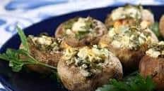 Feta Stuffed Mushrooms